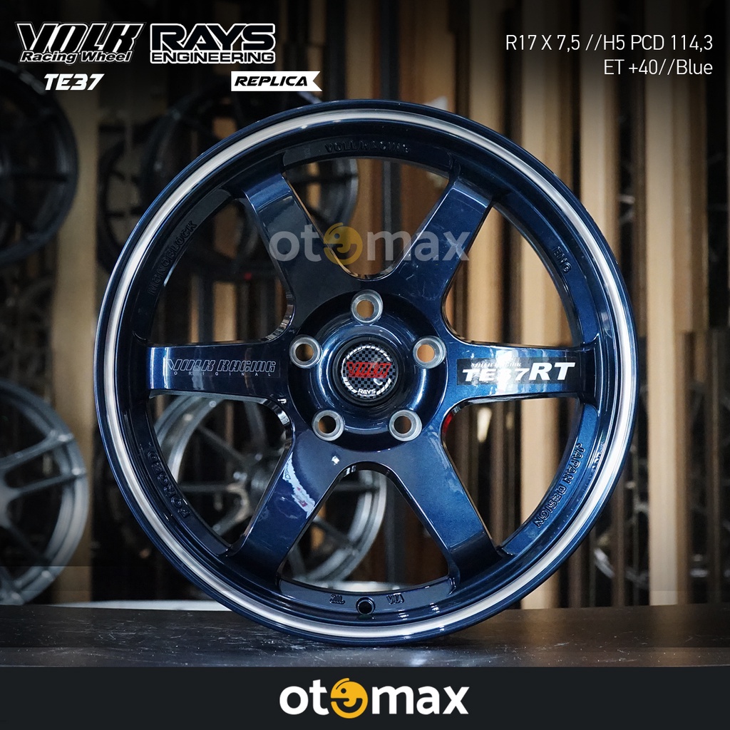 Velg Mobil Volk Rays TE37 (HON4) Ring 17 Blue