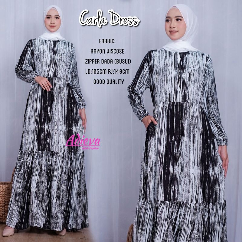 Vintage Homey Rayon Dress Home Katun Muslimah Pengajian Adem Abstrak Pantai Outfit Busui Tie Dye