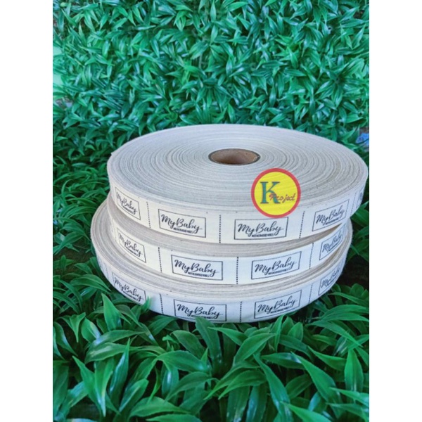 PITA LABEL BAJU KATUN - Label Hijab - Label Size - Label Brand Custom 20meter