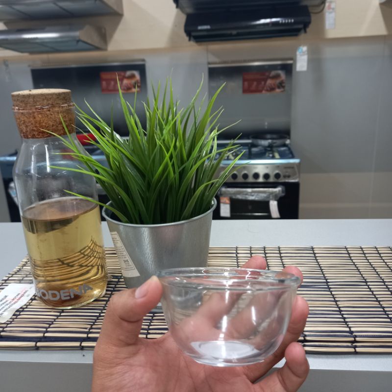 mangkok kaca bening lucu/mangkok sambal lucu/mangkok saus/mangkok kecil/mangkok kecil