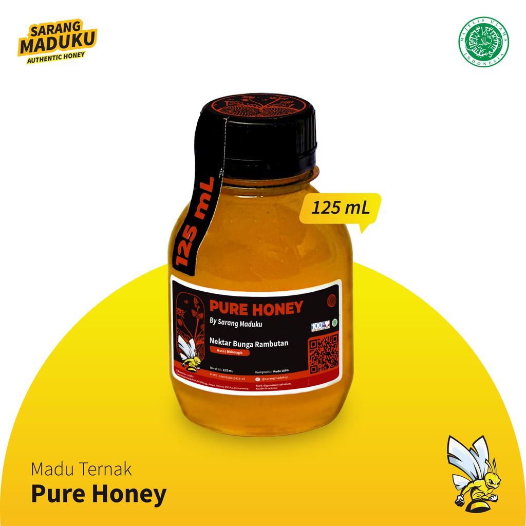 

Madu Murni Asli Nektar Bunga Raw Honey [125ml]