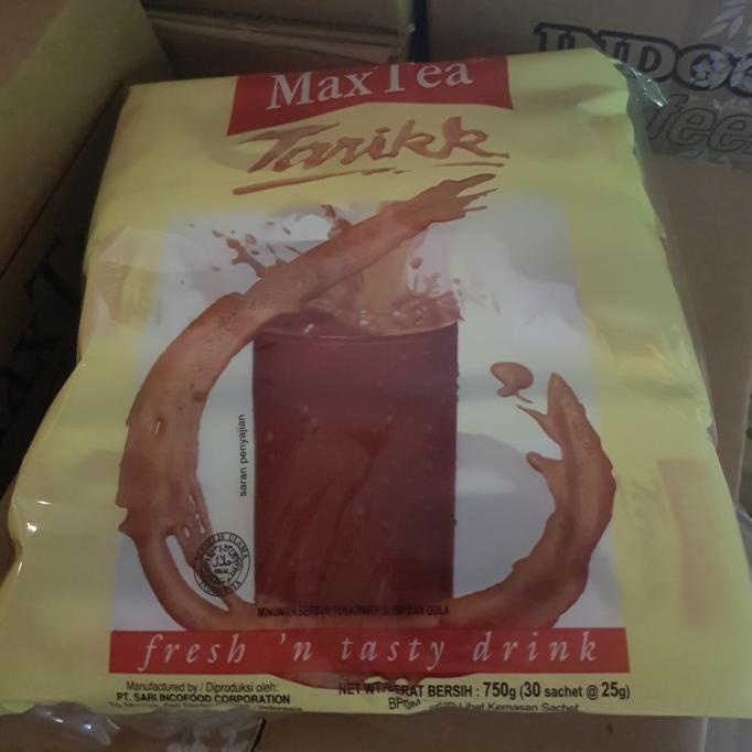 

[ COD ] Max Tea Teh Tarik 30 sachet Max Tea Tarik 30 sachet TERUJI Kode 324