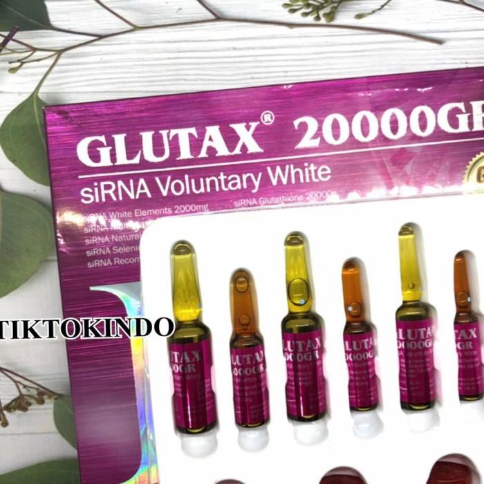 Gluta Xx 20000Gr Original Italy Suntik Putih Pemutih Infus Whitening