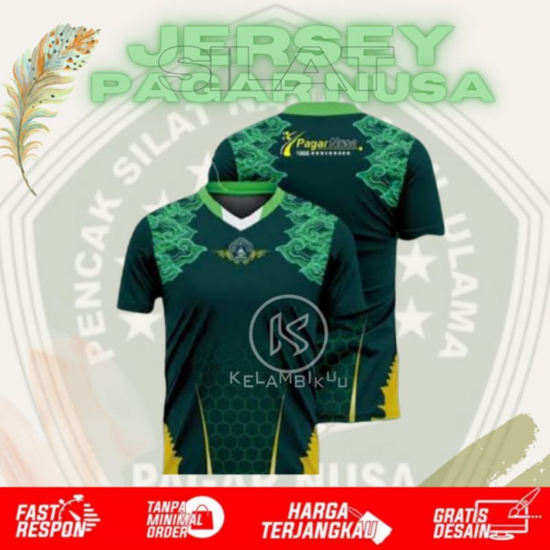BAJU KAOS PENCAK SILAT CUSTOM/JERSEY PAGAR NUSA/BAJU KAOS PAGAR NUSA/PSHT/IPSI/KARATE/TAEKWONDO