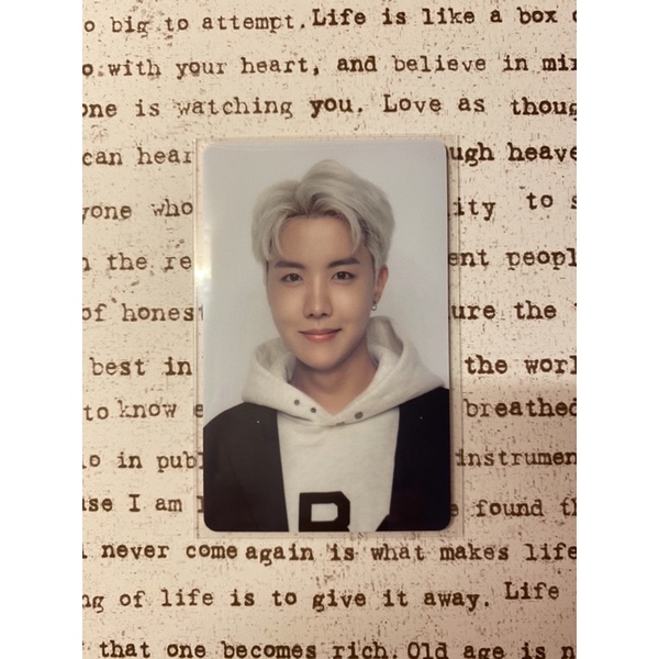 BTS PHOTOCARD lucky draw LD PTD vegas permission to dance rare dispenser jhope hobi