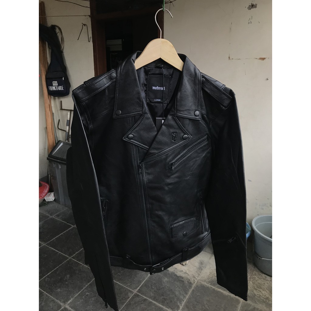 Jaket kulit/leather jacket Maternal Disaster NAPALM New Original BNWT