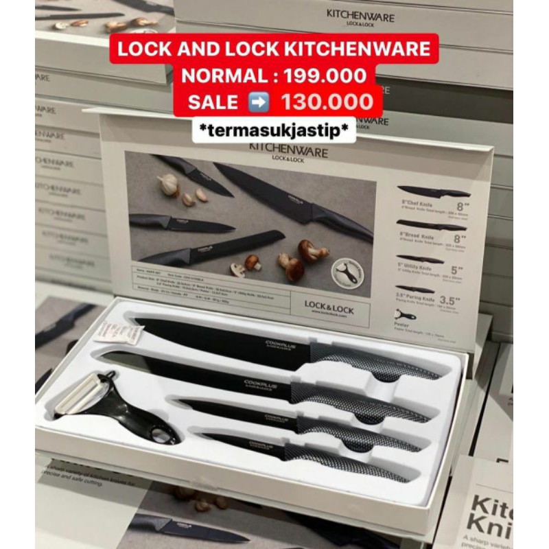 LOCK N LOCK BLACK KNIFE