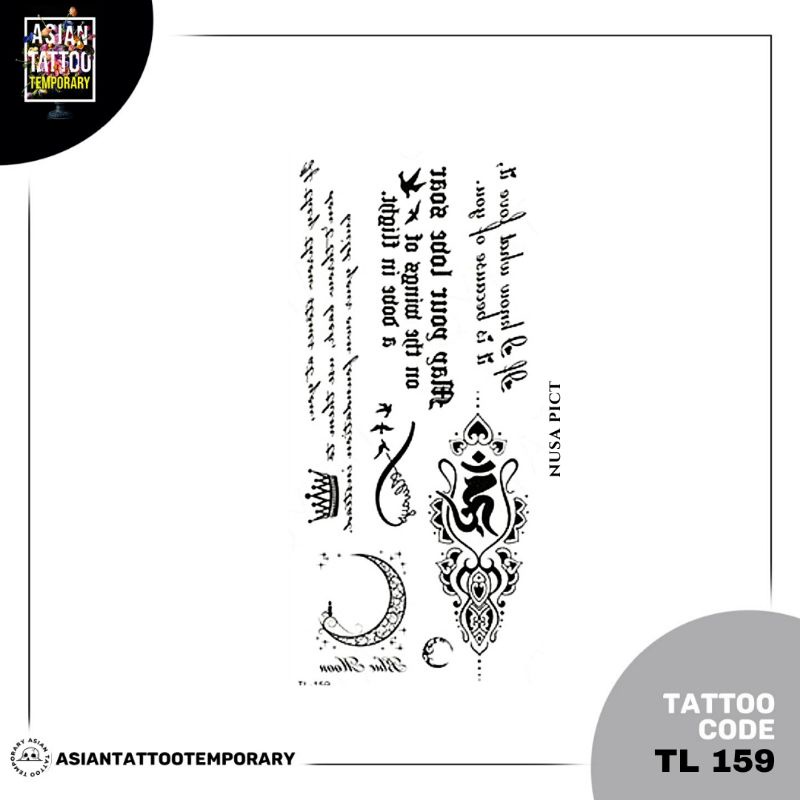 TATO TULISAN BESAR TATTO/asiantattootemporary/stiker tatto tatto temporer/tato temporary ORIGINAL