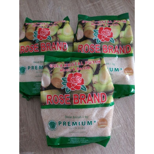 

PROMO Gula Pasir Rose Brand 1 Kg kemasan hijau/kuning murah
