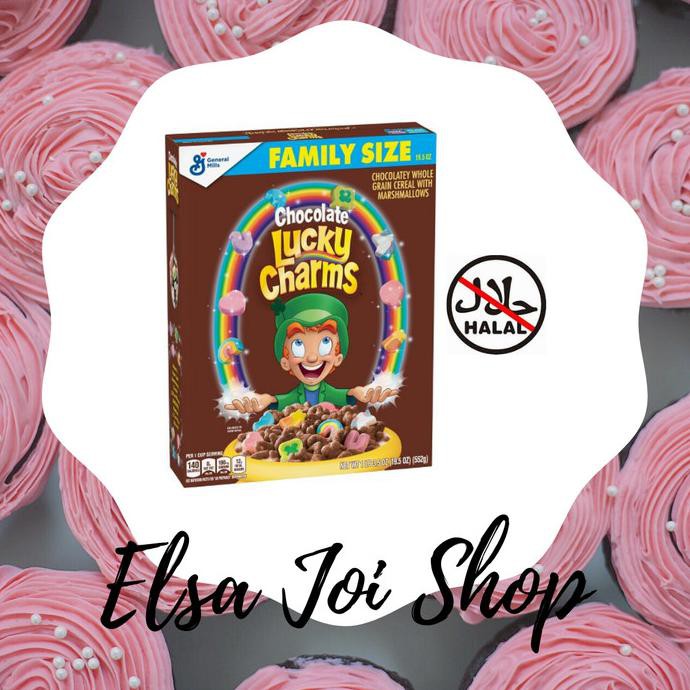 

LUCKY CHARMS CHOCOLATE CEREAL WITH MARSHMALLOWS 552G