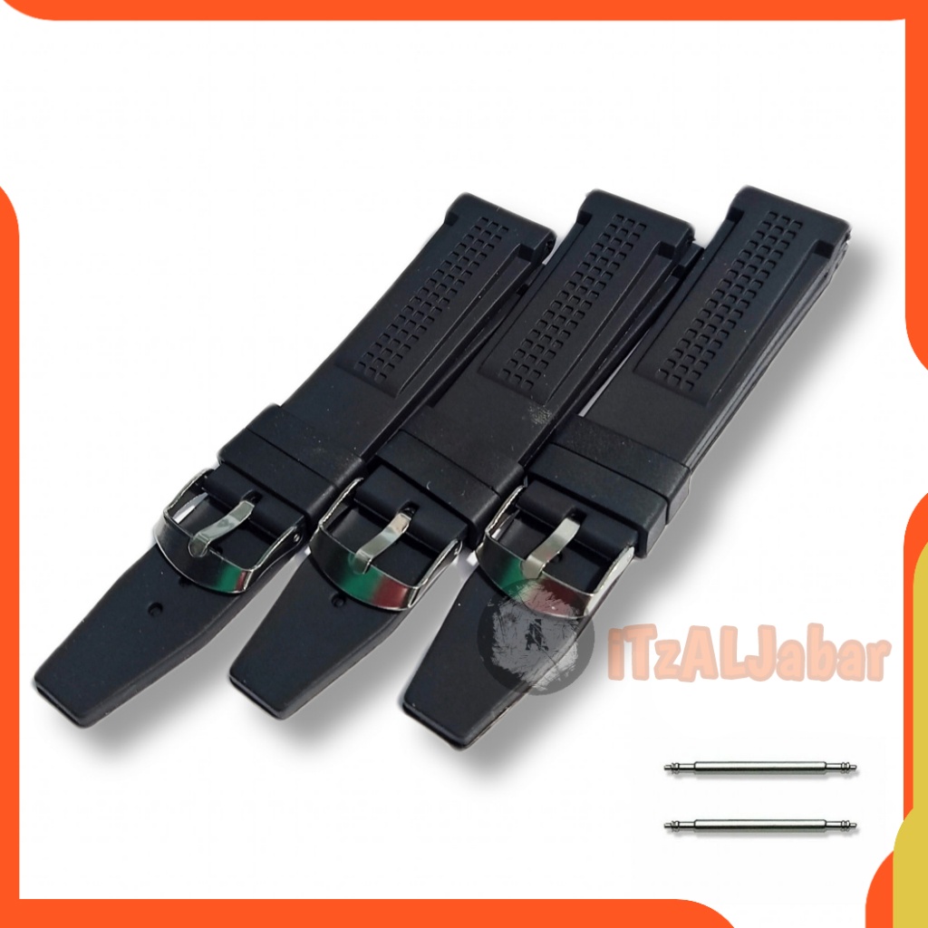 Tali jam tangan karet 22mm rubber strap Tali jam karet 22mm WH131