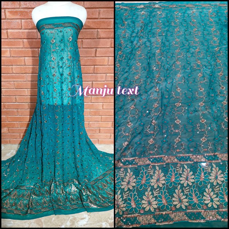 Kain Sari India / bahan Sari India TERBARU