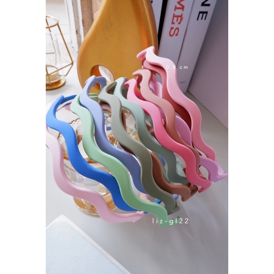 BANDO GELOMBANG BESAR WARNA PASTEL IMPORT