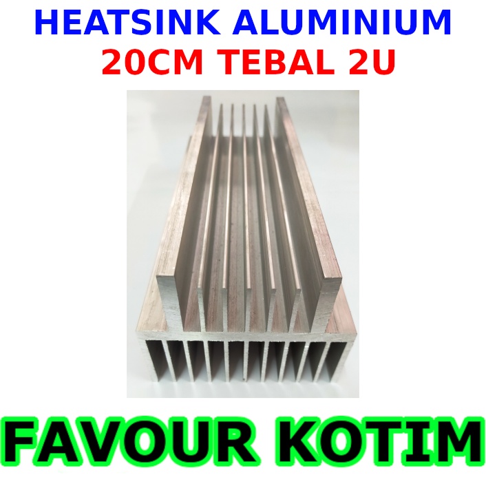 PENDINGIN TR POWER 20 CM 2U TEBAL HEATSINK ALUMINIUM FVKOTIM