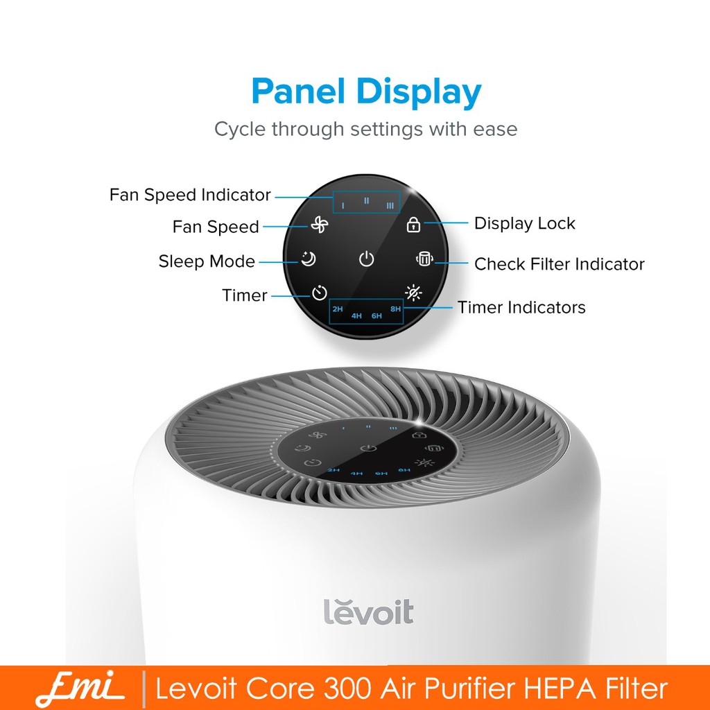 Levoit Core 300 Air Purifier HEPA Filter Pembersih Udara Resmi 5 Tahun