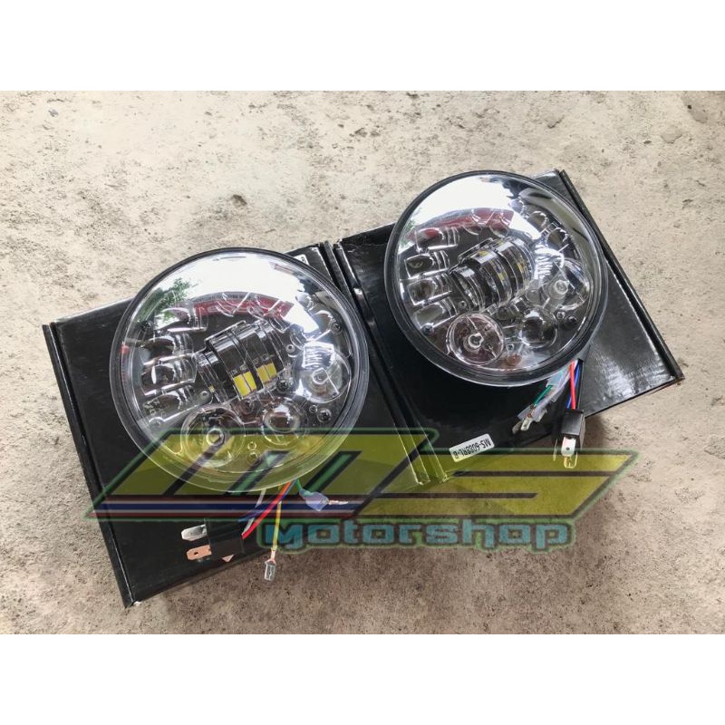 Lampu LED Daymaker 16 LED 5,75inch import dus hitam lampu Daymaker CB,Tiger Revo