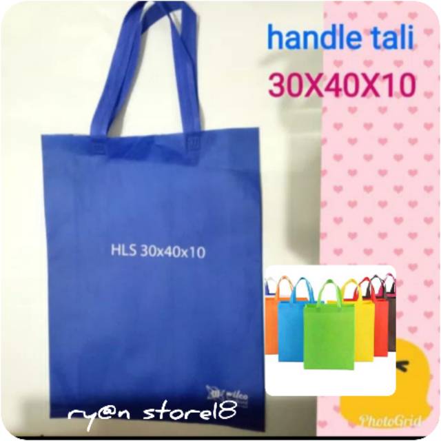 

Tas Handle lipat samping/Goodie Bag/Handle Tali-Spundbod 30×40×10