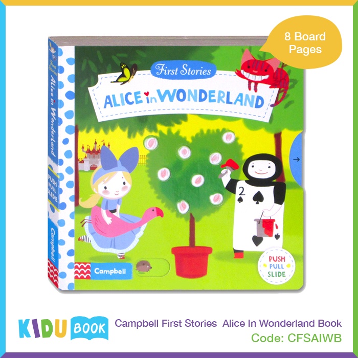 Buku Cerita Bayi dan Anak Campbell First Stories Alice In Wonderland Book Kidu Toys