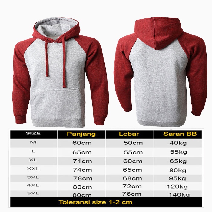 Jaket Polos Big size Abu Muda Merah Maroon M L XXL XXXL XXXXL XXXXXL Raglan Sleeve Jacket Oversize GREY MAROON