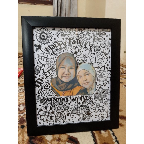 Kado unik/Kado ulang tahun/Kado wisuda/Doodle Art Dll