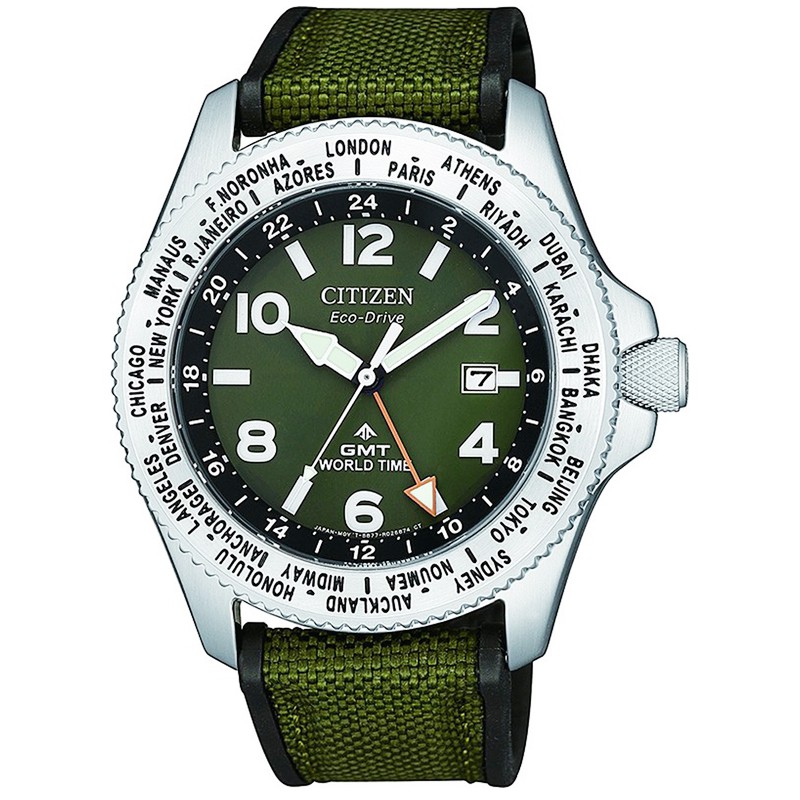 Citizen BJ100-23X Eco Drive GMT World Time