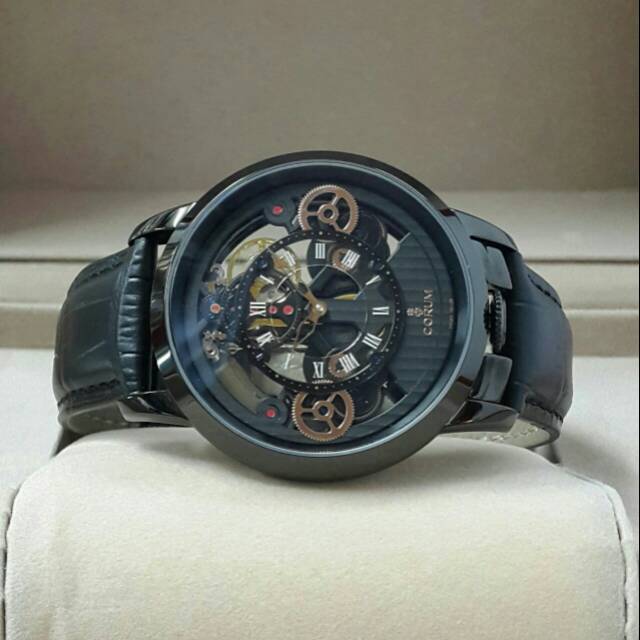 PROMO JAM TANGAN PRIA CORUM KULIT MATIC