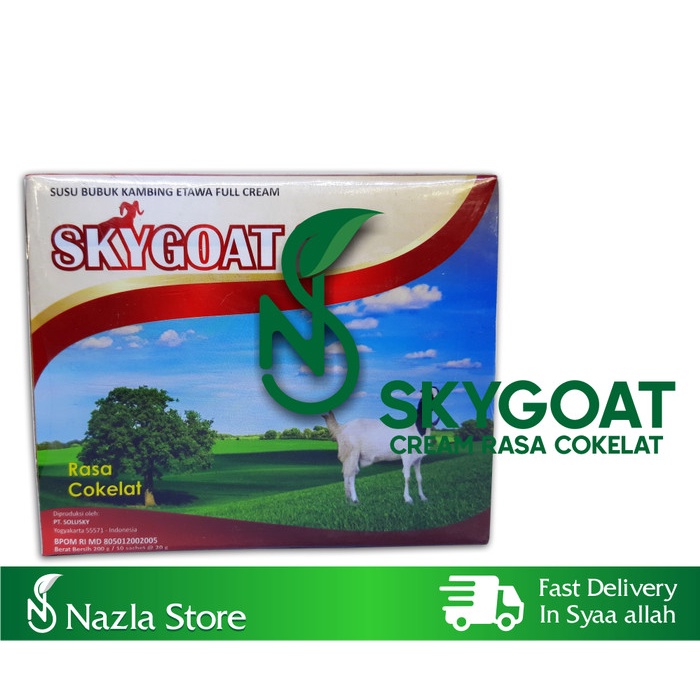 

SKY GOAT SUSU KAMBING ETAWA FULL CREAM RASA COKLAT