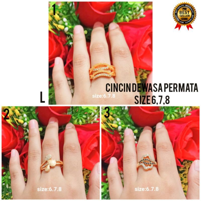 CINCIN XUPING DEWASA' TERBARU MOTIF PILIHAN LAPIS EMAS GOLD