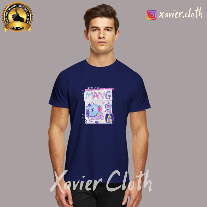 Premium Baju - Kaos - Tshirt BT21 x Uniqlo Dancing Machine Mang and the Birthday Adventure-kaos BTS