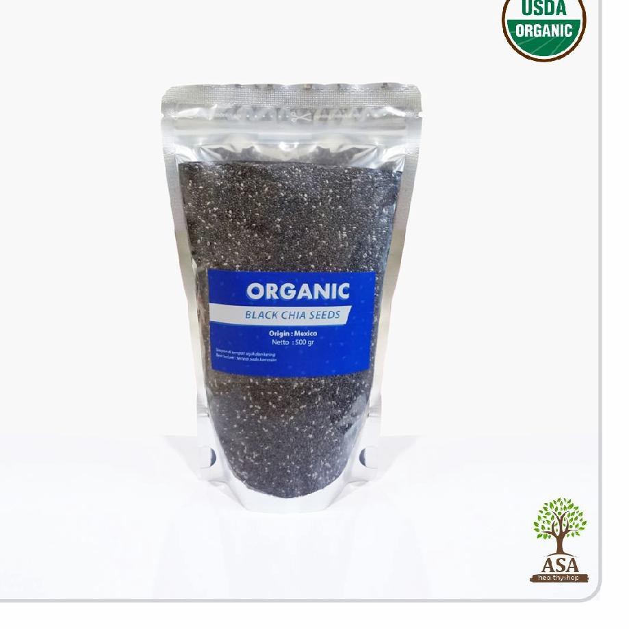

✺MARI BELI♥Organic Black Chia Seeds Mexico 500 gram
