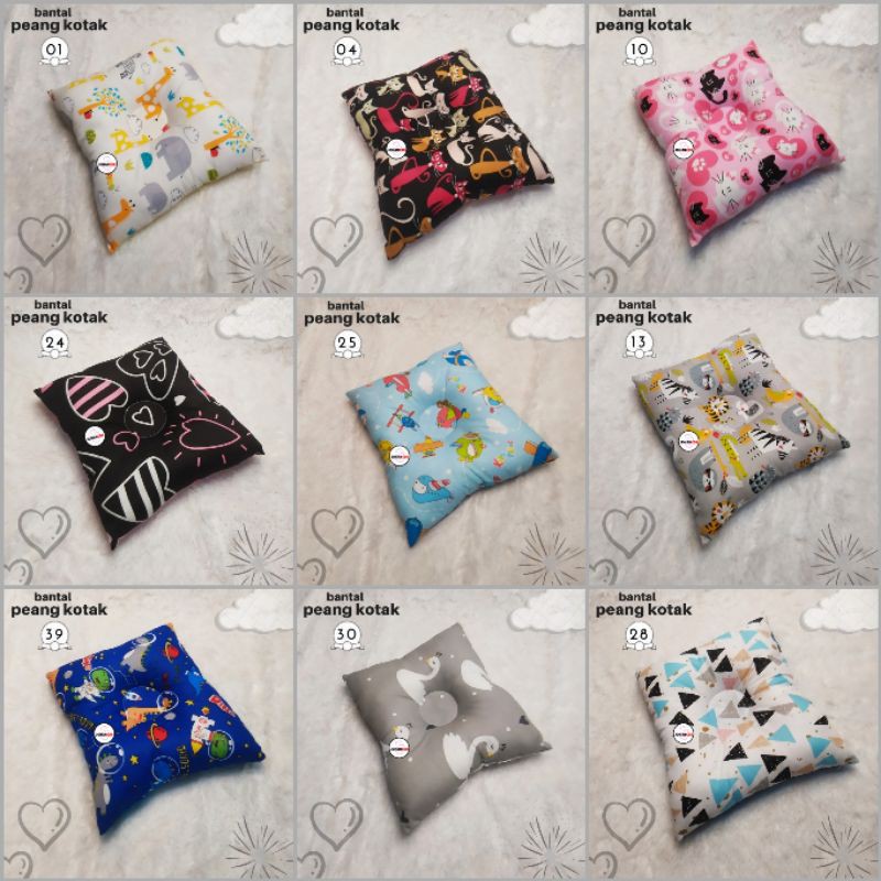 Bantal bayi anti peyang / bantal peyang kotak