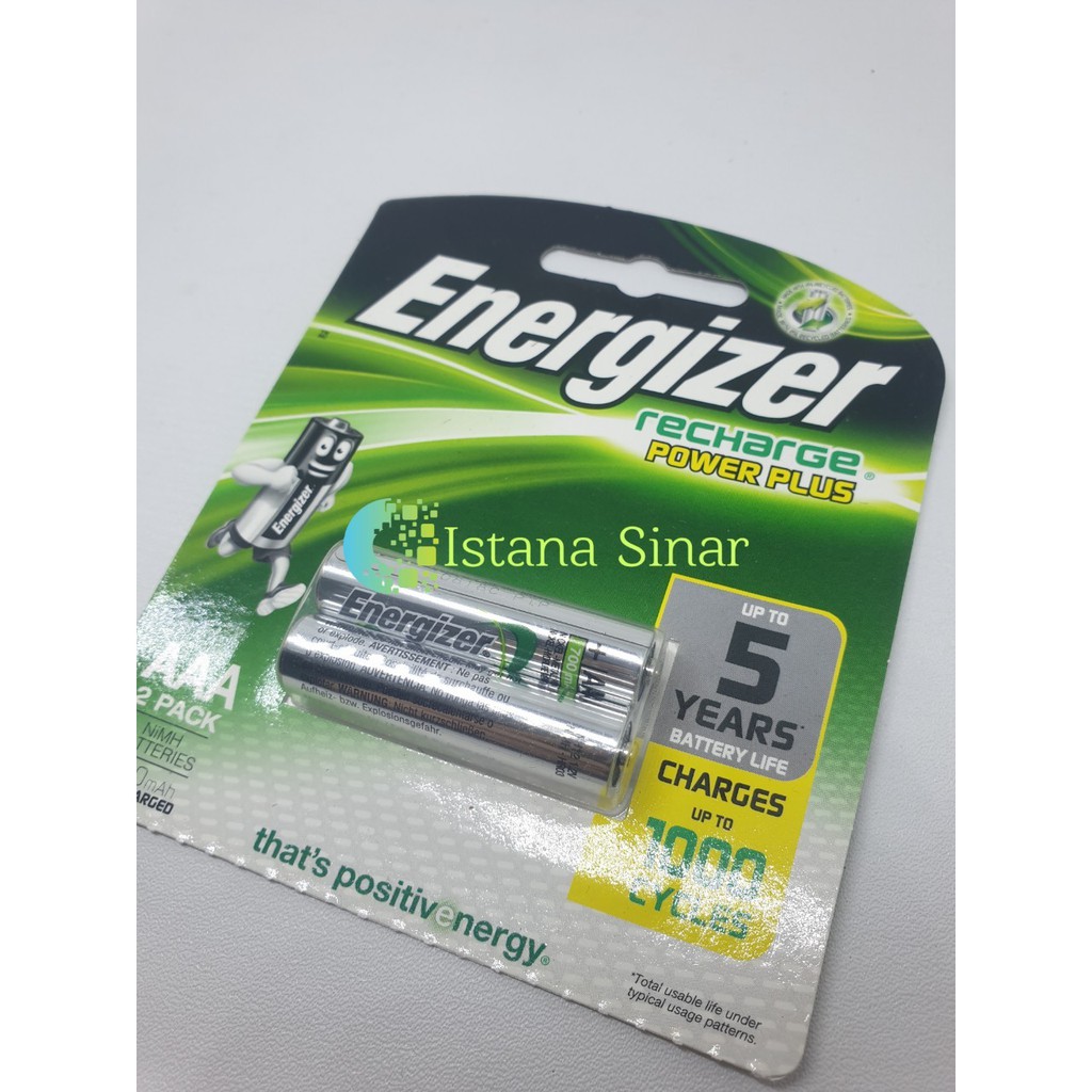 Baterai  Cas / charge Energizer AAA / A3 ( isi 2) Baterai Energizer Recharge Isi Ulang AAA/ A3 700