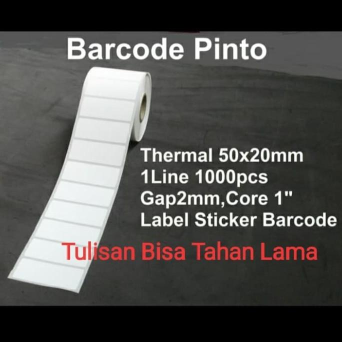 

SALE 50x20mm 1 line 1000pcs,thermal,gap2mm,core 1",label sticker barcode
