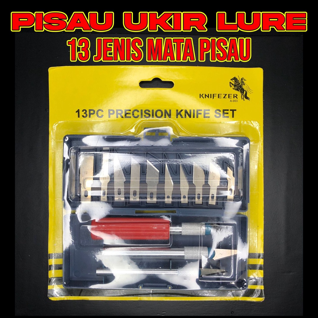 Pisau Ukir Lure Stickbait Popper 13 Mata Pisau