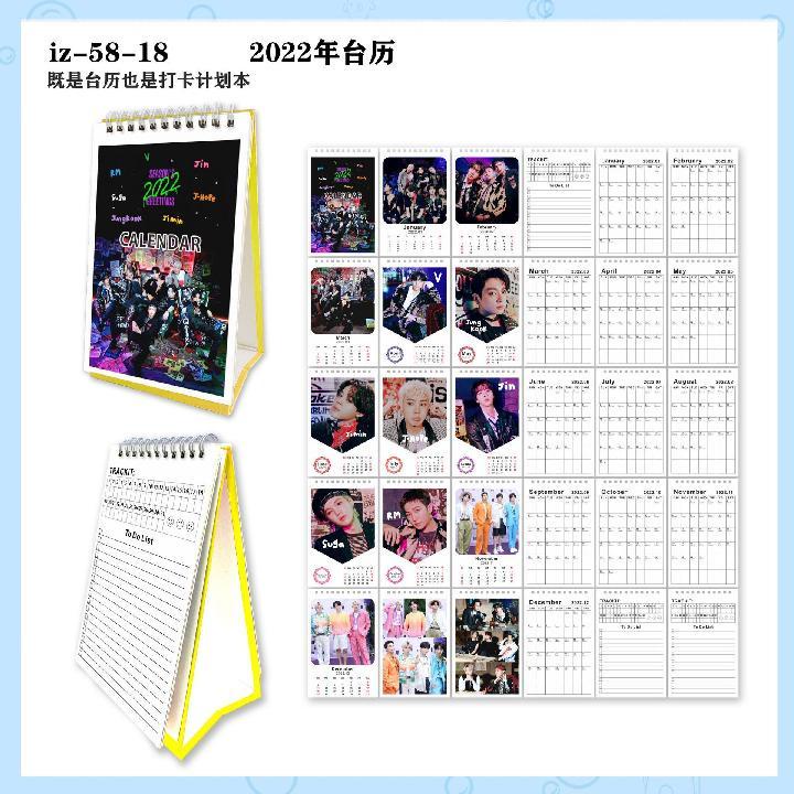 Kalender Meja Desain Btson 's 2022 Untuk Dekorasi