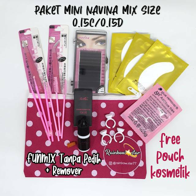 Paket Mini Eyelash Extension / Paket Eyelash Extension + Remover