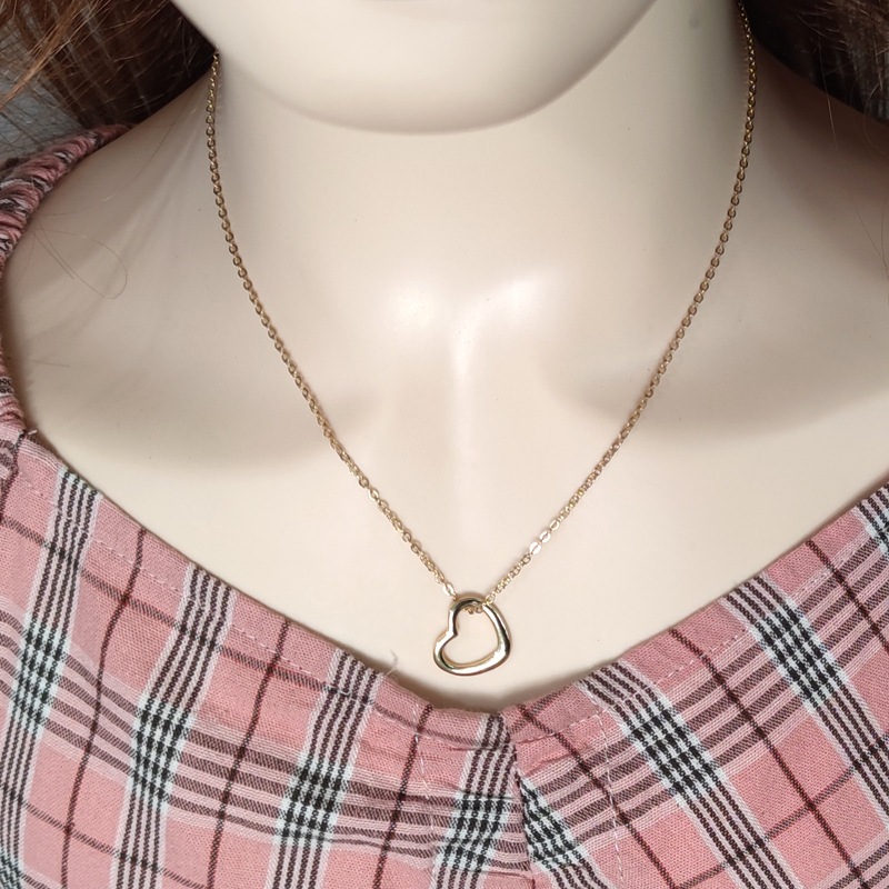 Kalung Choker Bentuk Oval Heksagonal Warna Emas Untuk Wanita