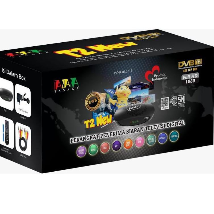 Serbuuuu.. TANAKA SET TOP BOX STB TV DIGITAL UHF body plastik TANAKA NEW EVERCOSS
