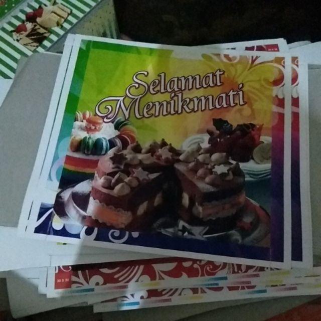 Kotak Bolu Untuk 8 Telur Ukuran 30x30