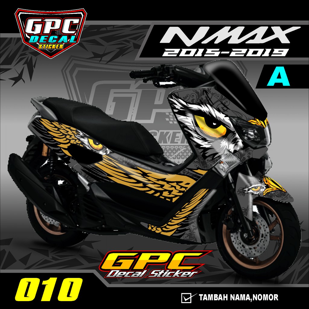 Decal Sticker Yamaha Nmax 155 2015/2019 Fullbody-decal nmax Burung Elang Eagle-010
