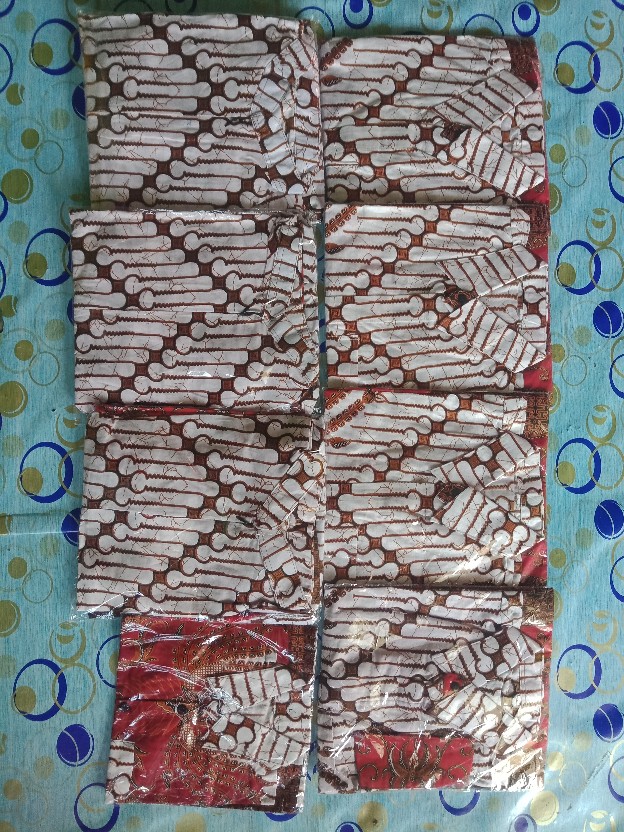 Batik Couple Keluarga Sania Ruffle Ori Ndoro Jowi Dnt Sogan