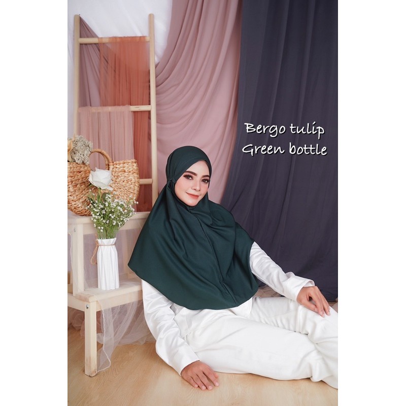 Bergo Tulip/Daily khimar/Instan Mochi Tulip