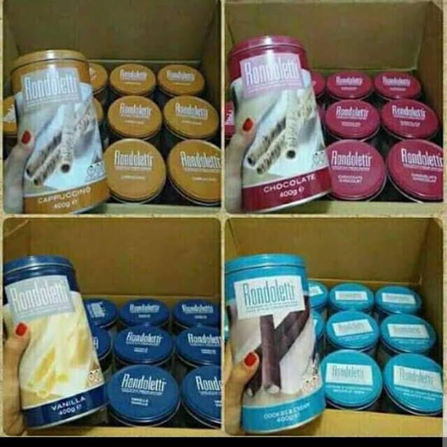 ASTOR ENAK MURAH RONDOLETTI CREAM WAFER STICK ROLL 400gr