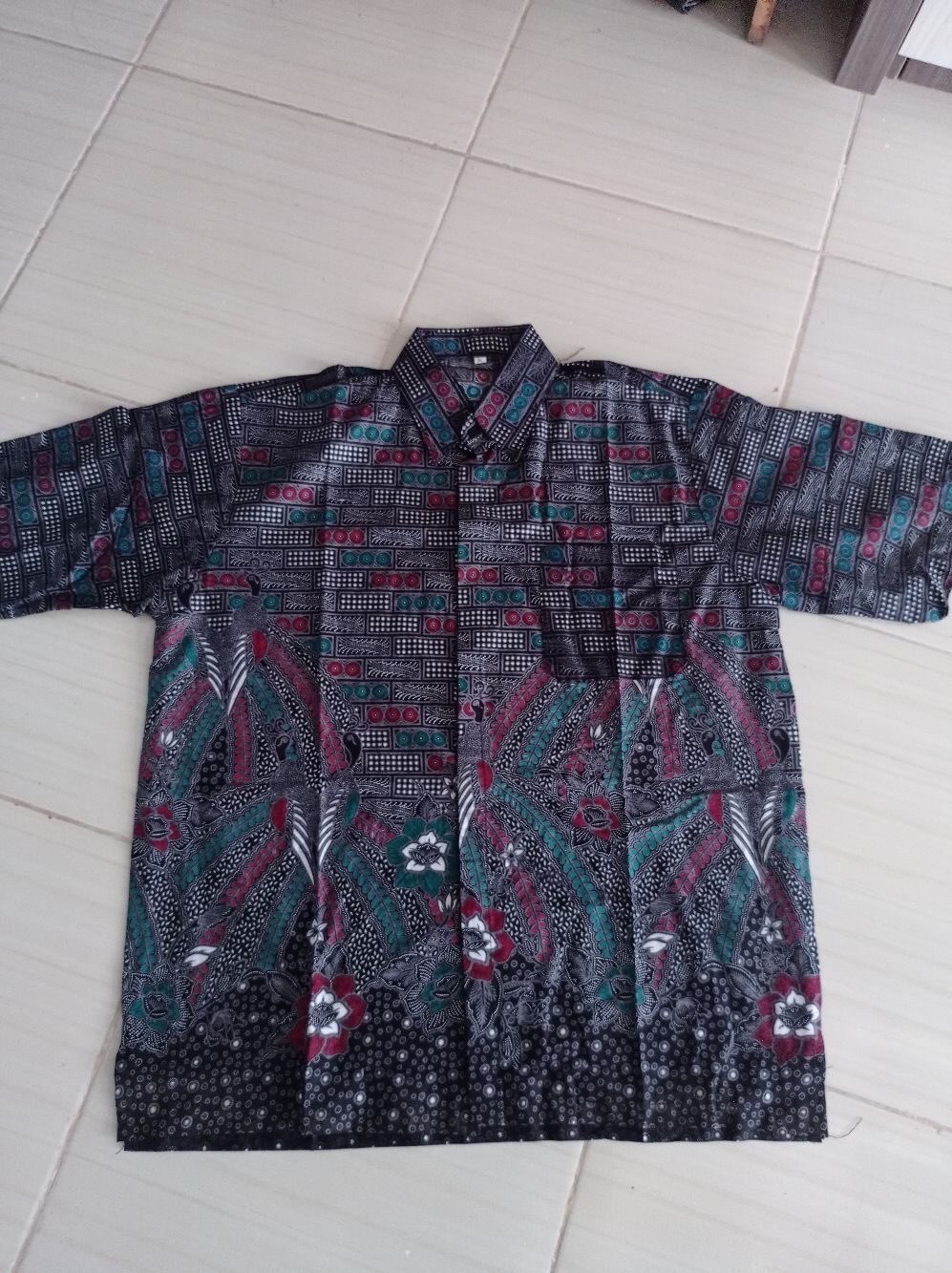 Bswart Batik Hrb026 Kenongo Hem Batik Abu Bata Kemeja Batik Pria Batik Jumbo Batik Bigsize S-xxxxxl
