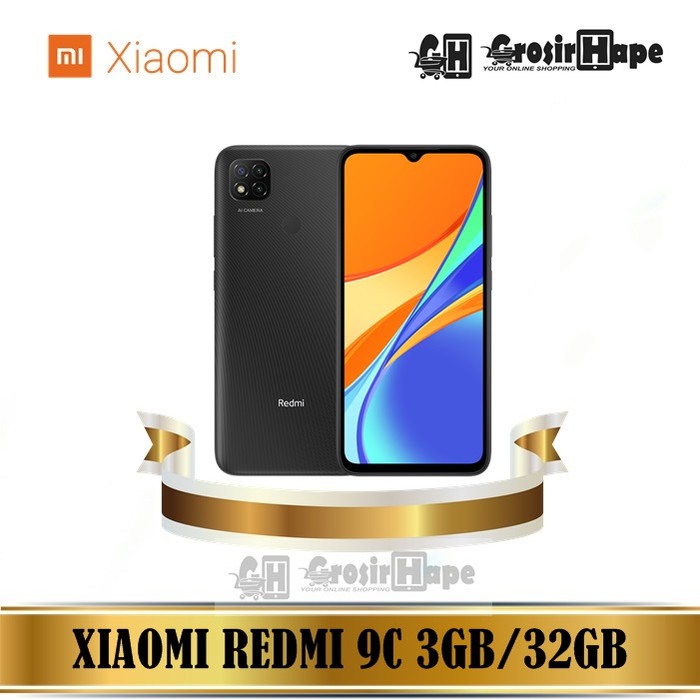 Xiaomi Redmi 9C - 3Gb/32Gb - 4Gb/64Gb Garansi Resmi - Hitam, Ram 3Gb