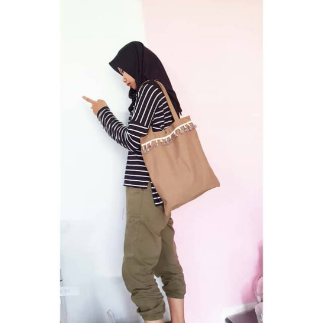 TOTE BAG WANITA TB KANVAS KOMPOL