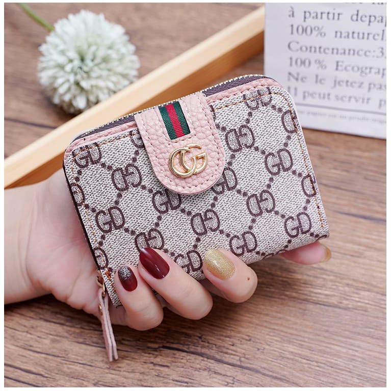 Tmall88 Dompet Koin Mini Wanita Motif GD Logo Honey Import