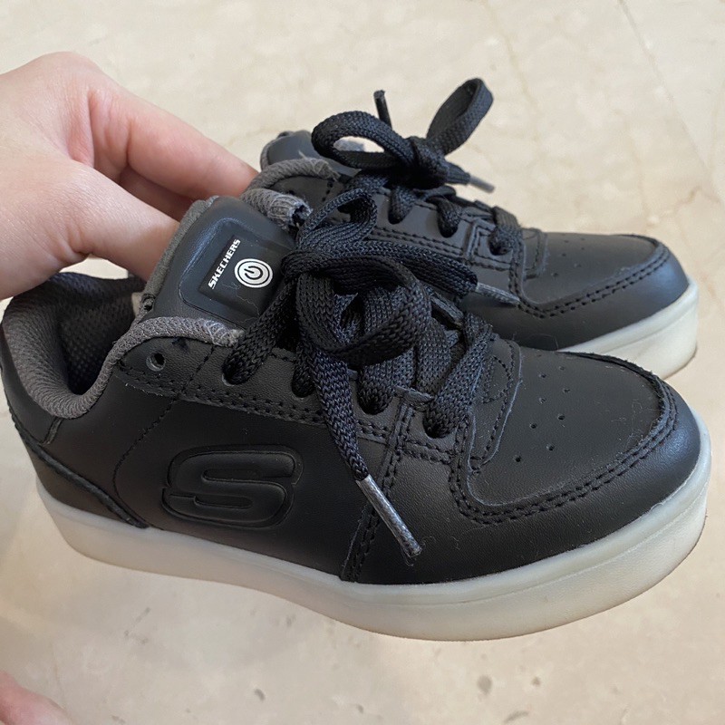 Preloved Skechers Energy Light Sepatu Tali Anak Laki Bisa Nyala