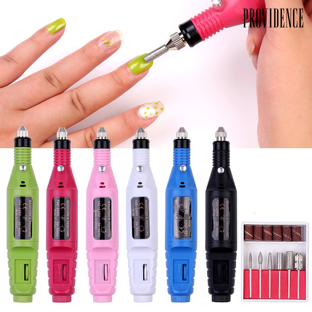 Providence Mini Electric Nail Art Drill Grinder Dead Skin Polishing Pen Manicure Machine