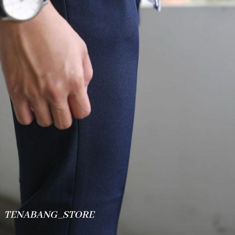 CELANA KANTOR FORMAL PRIA SLIMFIT BAHAN DASAR KAIN